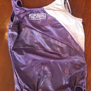 Gymnastics leotard with emroidery